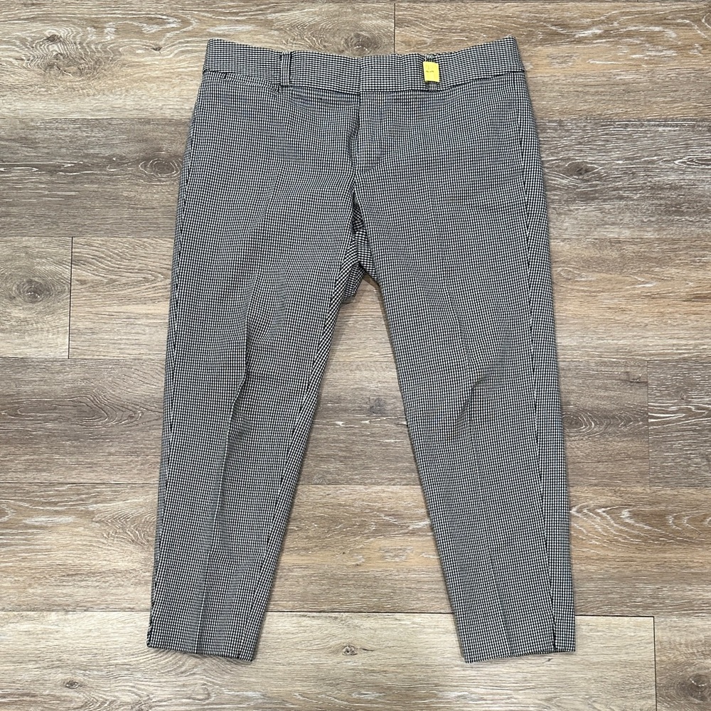 Banana Republic Gray Houndstooth Dress Pants